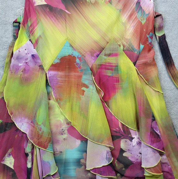 Signature by Robbie Bee Dress Womens 6 Floral Fairy Art To Wear Ethereal - Picture 12 of 16